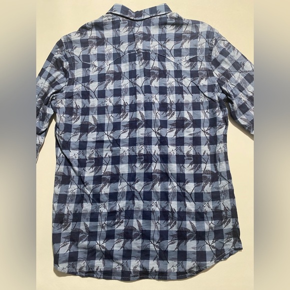 NEW Mens Cremieux Kyoto Long Sleeve Button Down Shirt Cotton Blue - Picture 8 of 8